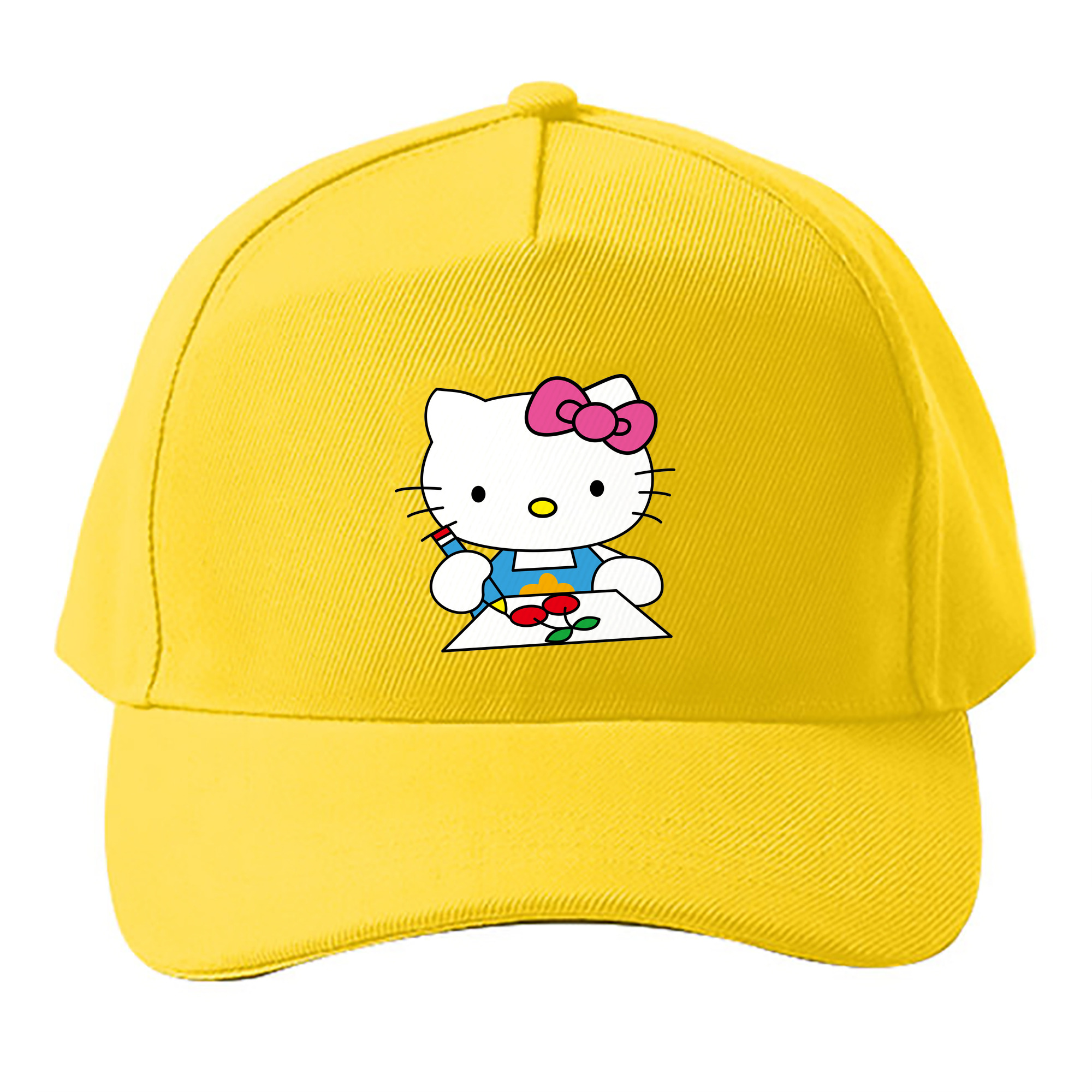 （画像用） Hello Kitty ハローキティ ベースボールキャップ 綿100％ 男女兼用 帽子 スポーツ